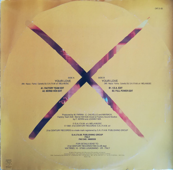 Radiorama - Your Love | 21st Century Records (CNT 21-50) - 4 Radiorama - Your Love | 21st Century Records (CNT 21-50) - 4