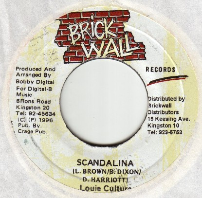 Louie Culture - Scandalina | Brickwall Records (none)