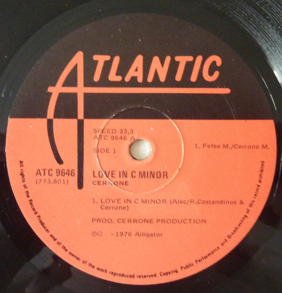 Cerrone - Love In C Minor | Atlantic (ATC 9646) - 3
