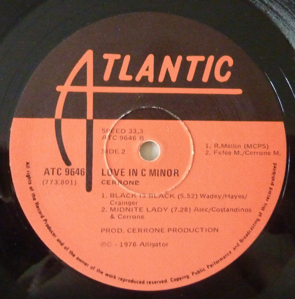 Cerrone - Love In C Minor | Atlantic (ATC 9646) - 4