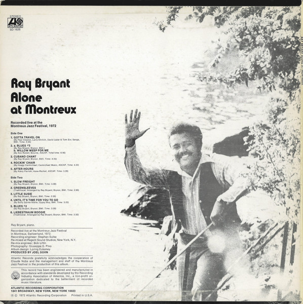 Ray Bryant - Alone At Montreux | Atlantic (SD 1626) - 2 Ray Bryant - Alone At Montreux | Atlantic (SD 1626) - 2