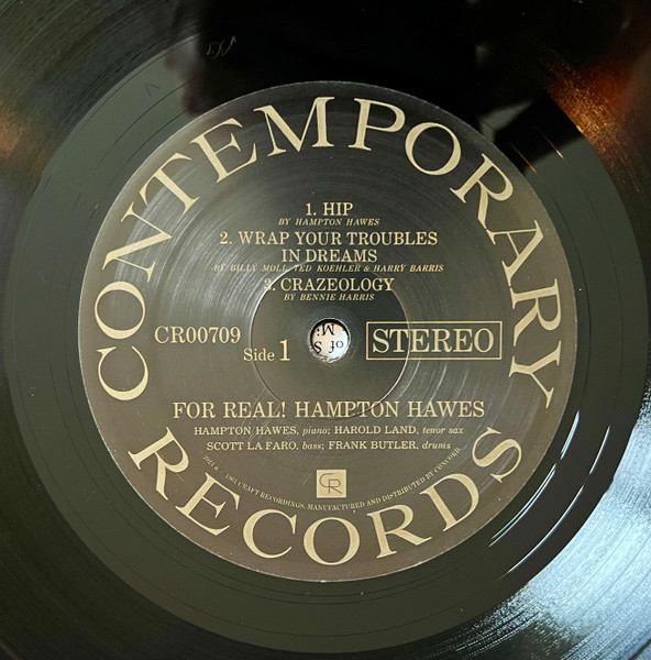 Hampton Hawes - For Real! [Vinyl] | Craft Recordings (CR00709) - 3