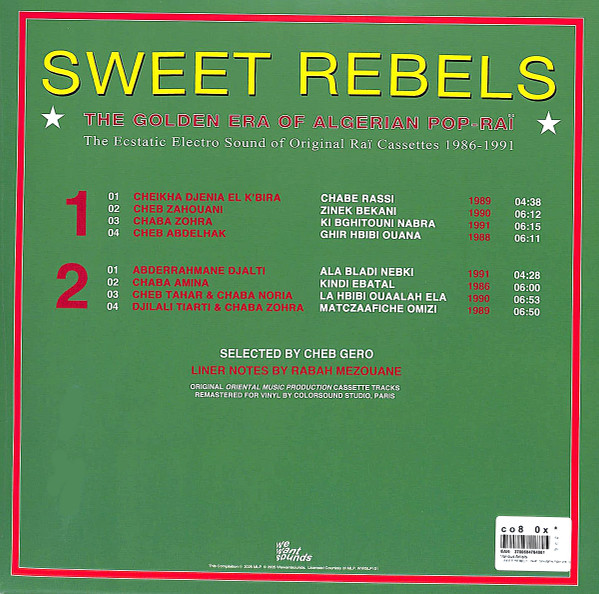 Various - Sweet Rebels - The Golden Era Of Algerian Pop-Raï | Wewantsounds (WWSLP101) - 2 Various - Sweet Rebels - The Golden Era Of Algerian Pop-Raï | Wewantsounds (WWSLP101) - 2