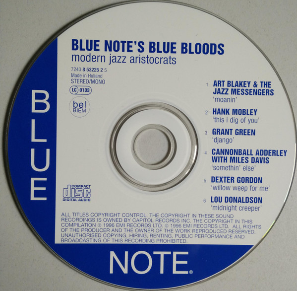 Various - Blue Notables Vol. 3 : Blue Note's Blue Bloods - Modern Jazz Aristocrats | Blue Note (7243 8 53225 2 5) - 2