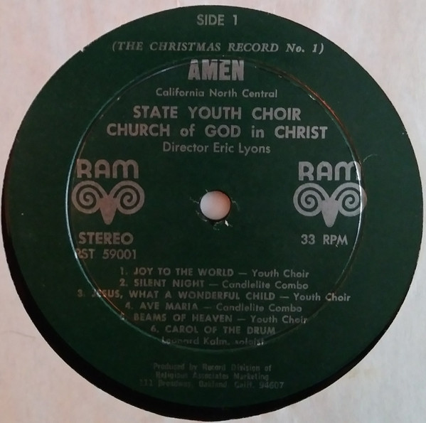 California North Central State Youth Choir , Candlelite Combo - Amen - The Christmas Record No. 1 | Ram (RST-59001) - 3 California North Central State Youth Choir , Candlelite Combo - Amen - The Christmas Record No. 1 | Ram (RST-59001) - 3