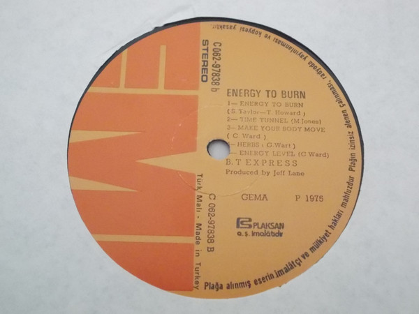 B.T. Express - Energy To Burn | EMI (C 062 97838) - 2 B.T. Express - Energy To Burn | EMI (C 062 97838) - 2