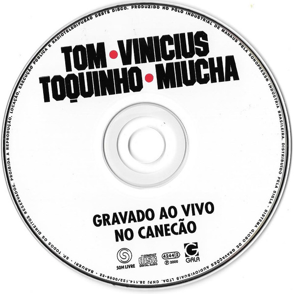 Antonio Carlos Jobim & Vinicius de Moraes & Toquinho & Miucha - Ao Vivo No Canecão | Som Livre (4244-2) - 3