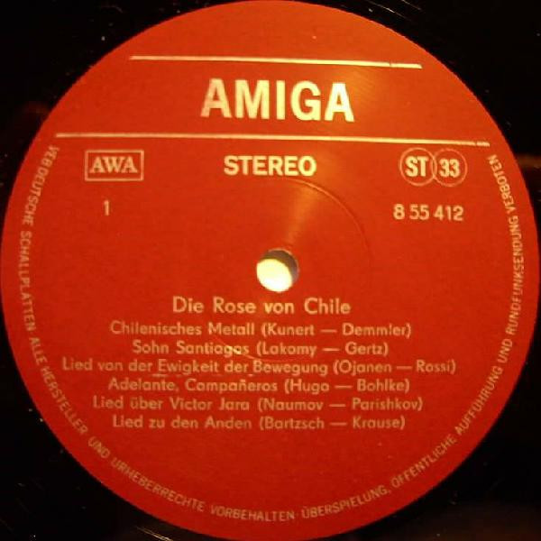 Various - Die Rose Von Chile | AMIGA (8 55 412) - 3
