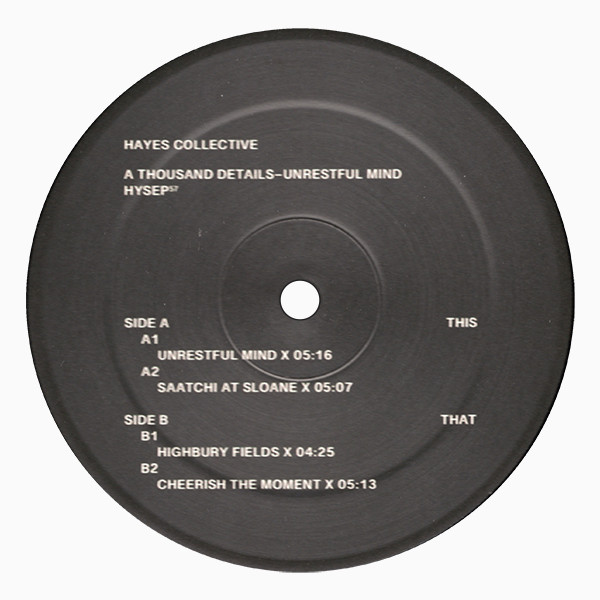 A Thousand Details - Unrestful Mind | Hayes (HYSEP57)