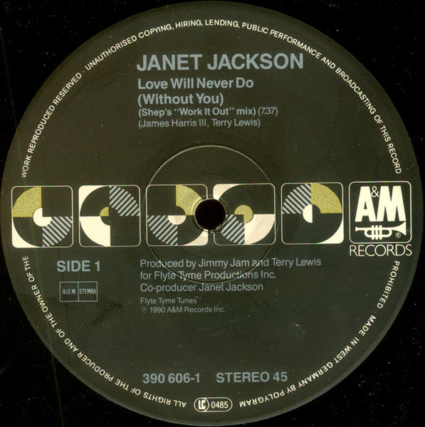 Janet Jackson - Love Will Never Do (Without You) | A&M Records (390606-1) - 2 Janet Jackson - Love Will Never Do (Without You) | A&M Records (390606-1) - 2