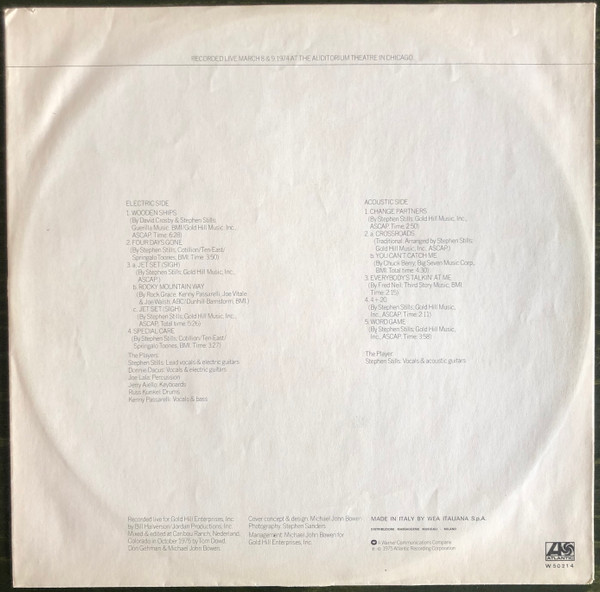 Stephen Stills - Stephen Stills Live | Atlantic (W 50214) - 4 Stephen Stills - Stephen Stills Live | Atlantic (W 50214) - 4