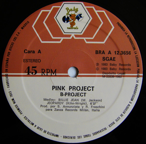 Pink Project - B-Project | Baby Records (BRA A 12.3656) - 3 Pink Project - B-Project | Baby Records (BRA A 12.3656) - 3