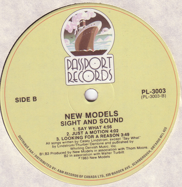 New Models - Sight And Sound | Passport Records (PL-3003) - 4