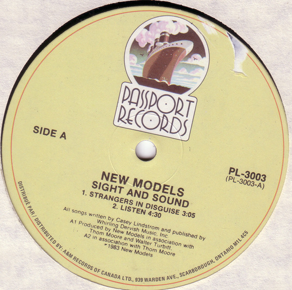 New Models - Sight And Sound | Passport Records (PL-3003) - 3