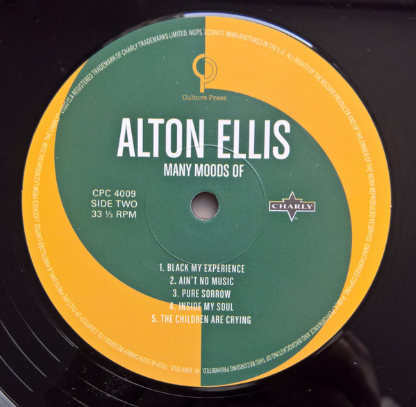 Alton Ellis - Many Moods Of Alton Ellis | Culture Press (CPC4009) - 4 Alton Ellis - Many Moods Of Alton Ellis | Culture Press (CPC4009) - 4