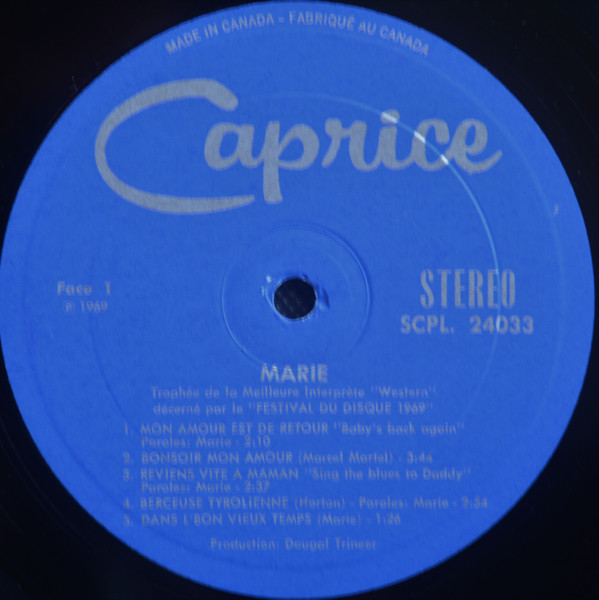 Marie King - Marie "Festival Du Disque" | Caprice (SCPL 24033) - 3