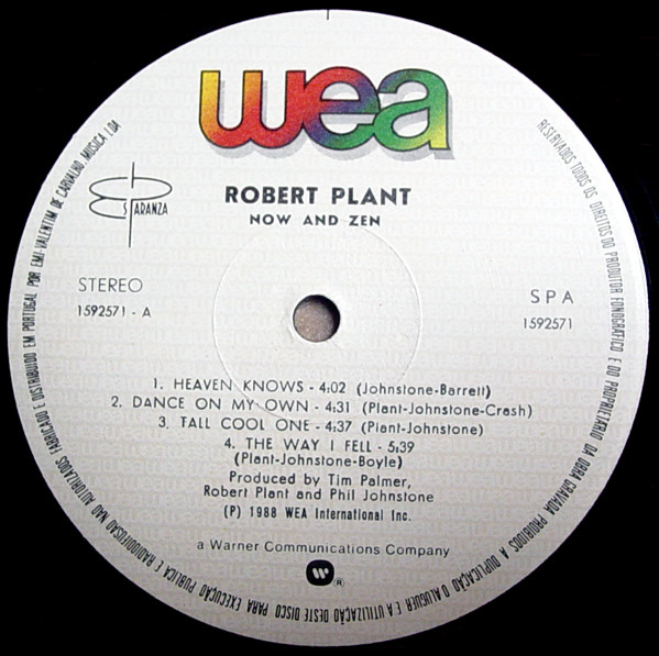 Robert Plant - Now And Zen | WEA (1592571) - 3