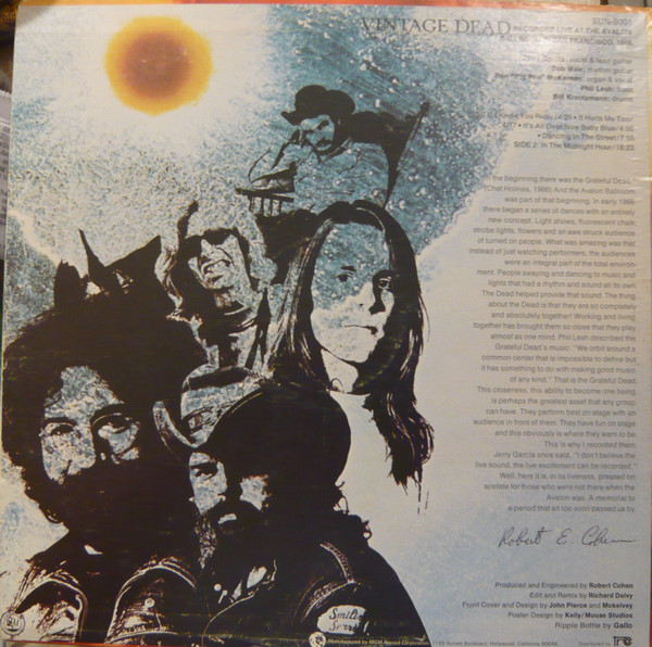 The Grateful Dead - Vintage Dead | Sunflower (SUN-5001) - 2 The Grateful Dead - Vintage Dead | Sunflower (SUN-5001) - 2