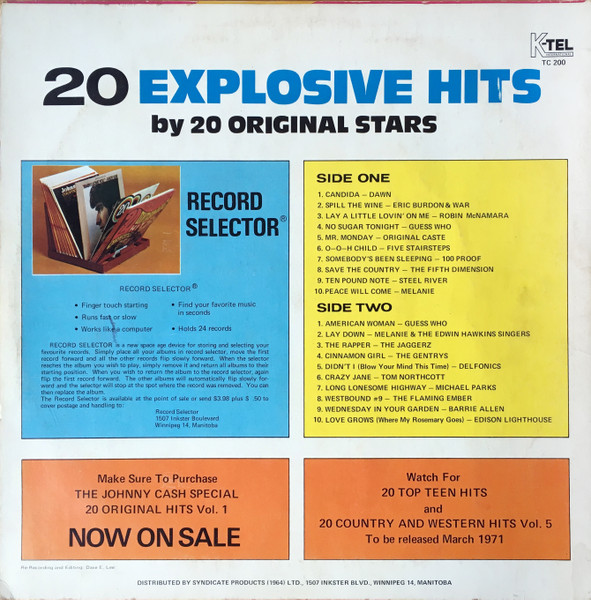 Various - 20 Explosive Hits By 20 Original Stars | Syndicate Product (TC 200) - 2 Various - 20 Explosive Hits By 20 Original Stars | Syndicate Product (TC 200) - 2