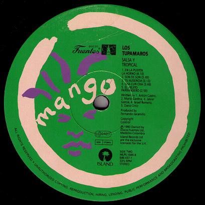Los Tupamaros - Salsa Y Tropical | Mango (MLPS1049) - 4 Los Tupamaros - Salsa Y Tropical | Mango (MLPS1049) - 4