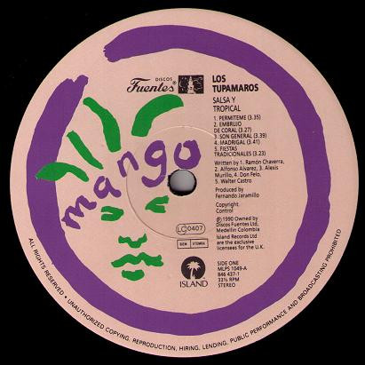 Los Tupamaros - Salsa Y Tropical | Mango (MLPS1049) - 3 Los Tupamaros - Salsa Y Tropical | Mango (MLPS1049) - 3
