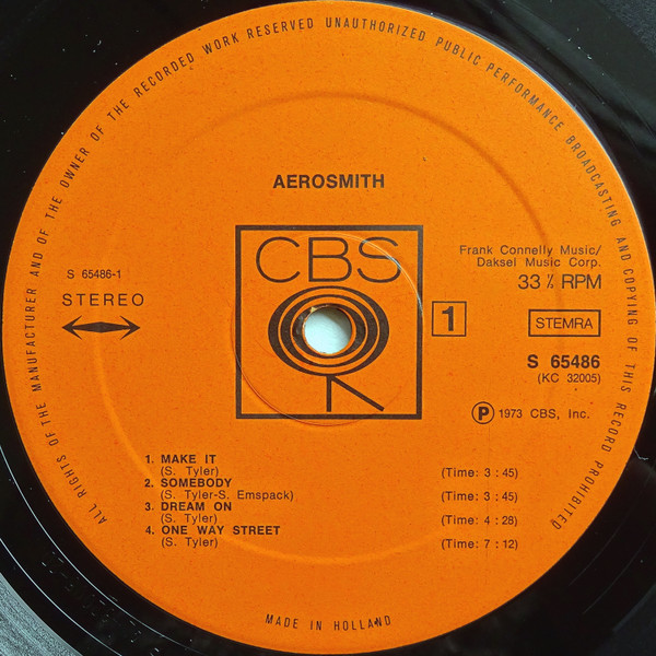 Aerosmith - Aerosmith | CBS (S 65486) - 3