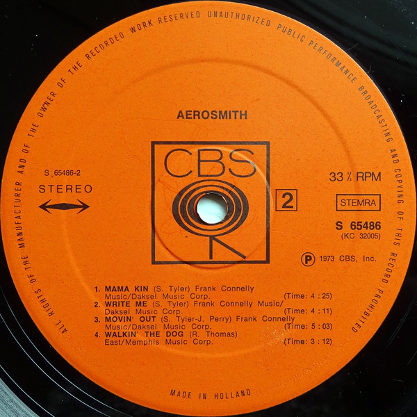 Aerosmith - Aerosmith | CBS (S 65486) - 4