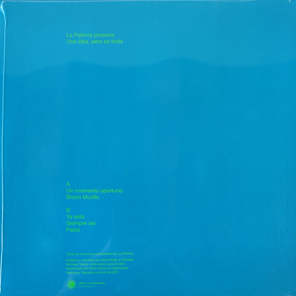 La Paloma - Una Idea Pero Es Triste - Vinilo | La Castanya (LC77) - 2 La Paloma - Una Idea Pero Es Triste - Vinilo | La Castanya (LC77) - 2