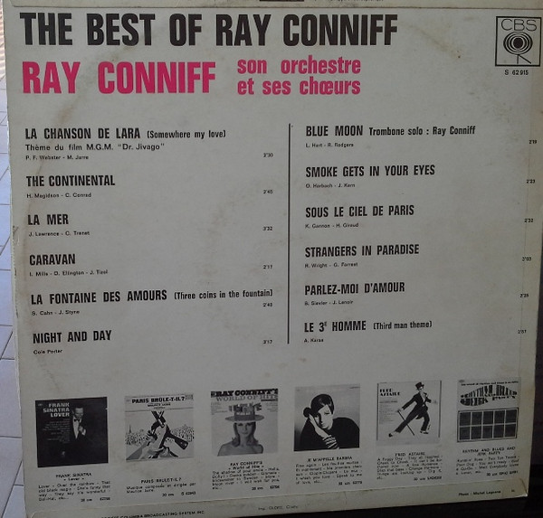 Ray Conniff And His Orchestra & Chorus - The Best Of Ray Conniff | CBS (S 62.915) - 2