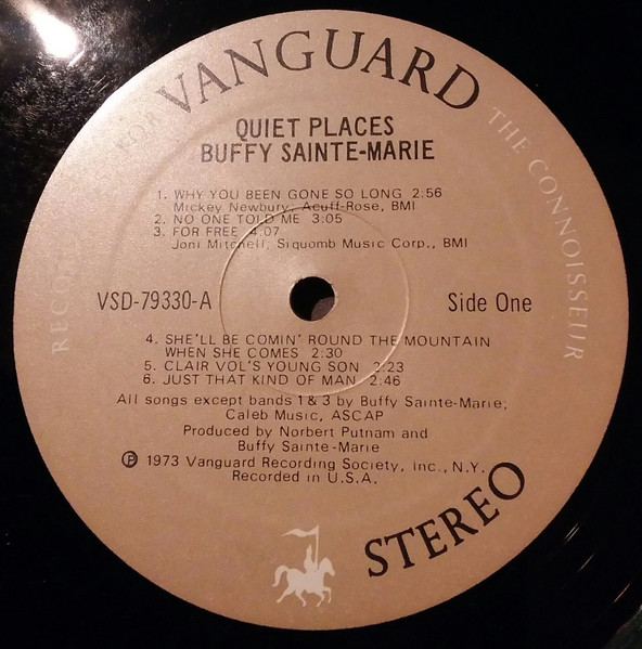 Buffy Sainte-Marie - Quiet Places | Vanguard (VSD-79330) - 3 Buffy Sainte-Marie - Quiet Places | Vanguard (VSD-79330) - 3