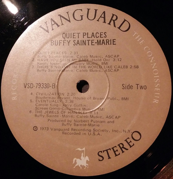 Buffy Sainte-Marie - Quiet Places | Vanguard (VSD-79330) - 4 Buffy Sainte-Marie - Quiet Places | Vanguard (VSD-79330) - 4