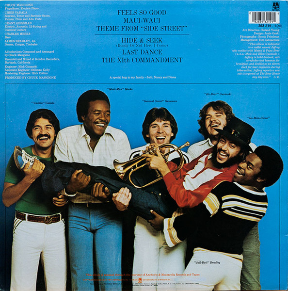 Chuck Mangione - Feels So Good | A&M Records (393 219-1) - 2 Chuck Mangione - Feels So Good | A&M Records (393 219-1) - 2