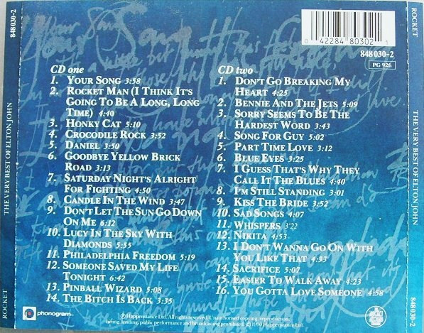 Elton John - The Very Best Of Elton John | The Rocket Record Company (848 030-2) - 2