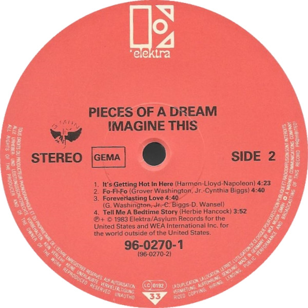 Pieces Of A Dream - Imagine This | Elektra (96-0270-1) - 3 Pieces Of A Dream - Imagine This | Elektra (96-0270-1) - 3