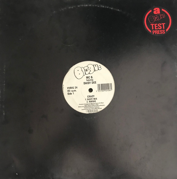 MC B Featuring Daisy Dee - Crazy | Big One Records (VV BIG 24) - 3