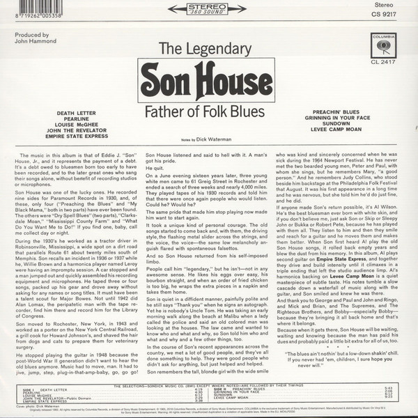 Son House - Father Of Folk Blues | Music On Vinyl (MOVLP2030) - 2