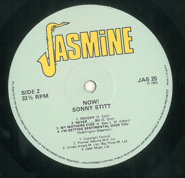 Sonny Stitt - Now! | Jasmine Records (JAS 25) - 3 Sonny Stitt - Now! | Jasmine Records (JAS 25) - 3