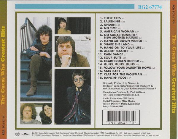 The Guess Who - Greatest Hits | RCA (BG2 67774) - 2 The Guess Who - Greatest Hits | RCA (BG2 67774) - 2