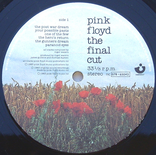 Pink Floyd - The Final Cut | Harvest (11C 078-65042) - 2