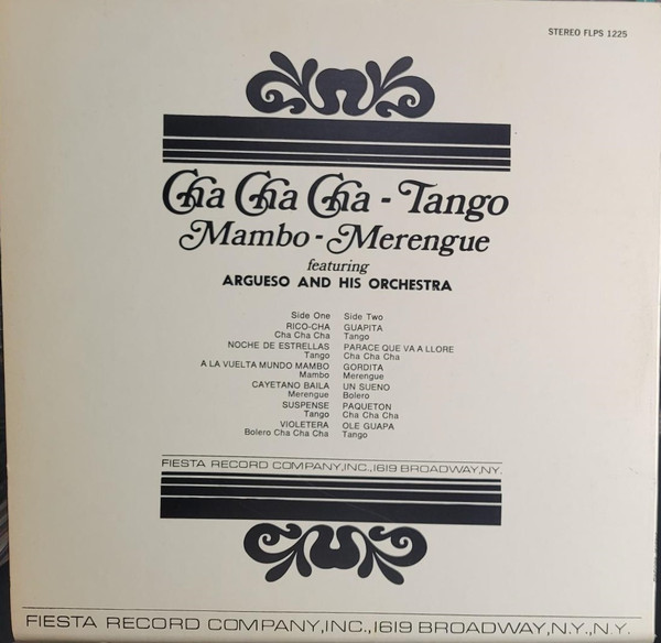 Argueso And His Orchestra - Cha Cha Cha Tango Mambo Merengue | Fiesta (FLPS-1225) - 2