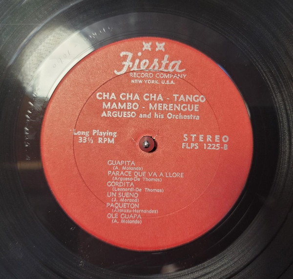 Argueso And His Orchestra - Cha Cha Cha Tango Mambo Merengue | Fiesta (FLPS-1225) - 4