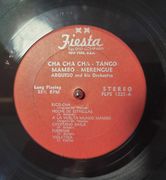 Argueso And His Orchestra - Cha Cha Cha Tango Mambo Merengue | Fiesta (FLPS-1225) - 3
