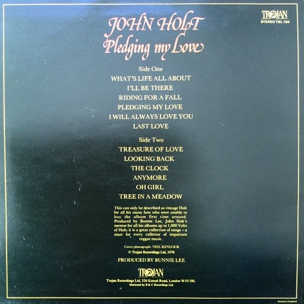 John Holt - Pledging My Love | Trojan Records (TBL 184) - 2 John Holt - Pledging My Love | Trojan Records (TBL 184) - 2