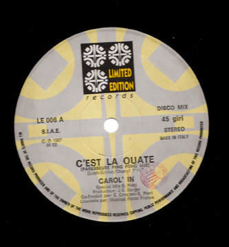 Carol'in - C'est La Ouate | Limited Edition Records (LE-006) - 2 Carol'in - C'est La Ouate | Limited Edition Records (LE-006) - 2