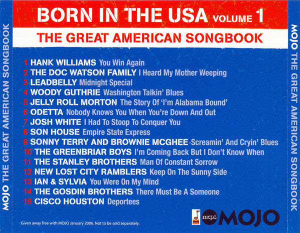Various - The Great American Songbook "Born In The USA Volume 1" | Mojo Magazine (January 2006) - 2