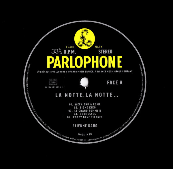 Etienne Daho - La Notte, La Notte | Parlophone (082564633794 1) - 4 Etienne Daho - La Notte, La Notte | Parlophone (082564633794 1) - 4