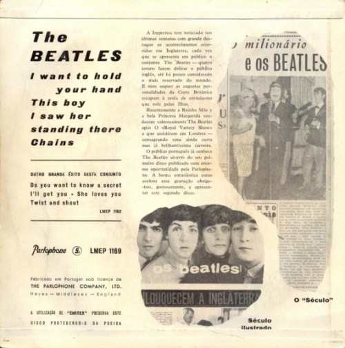 The Beatles - I Want To Hold Your Hand | Parlophone (LMEP 1169) - main