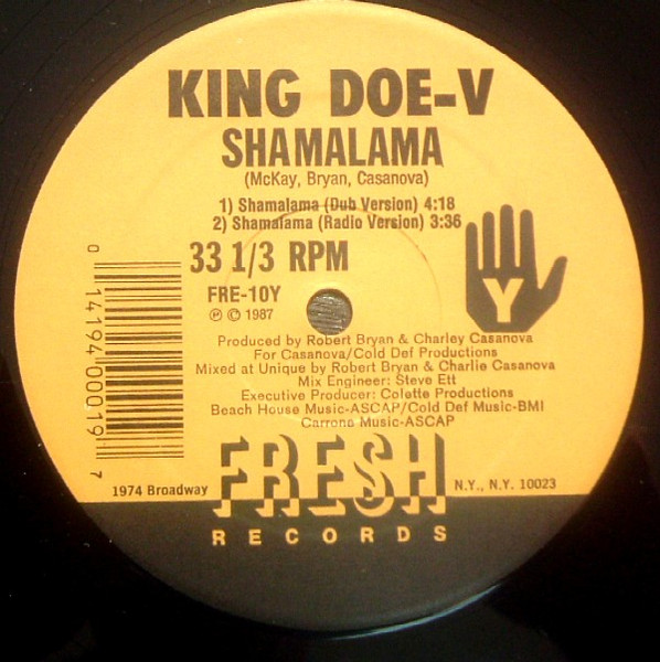 King Doe-V - Shamalama | Fresh Records (FRE-0010) - 2 King Doe-V - Shamalama | Fresh Records (FRE-0010) - 2