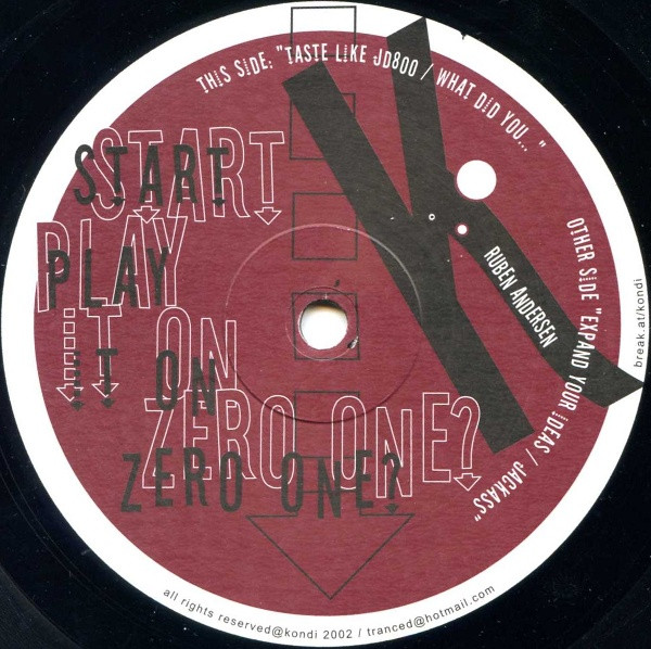 Ruben Andersen - Start Play It On Zero One? | KONDI (KONDI 01)