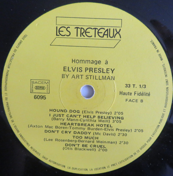 Art Stillman - Hommage A Elvis Presley | Les Tréteaux (6095) - 4
